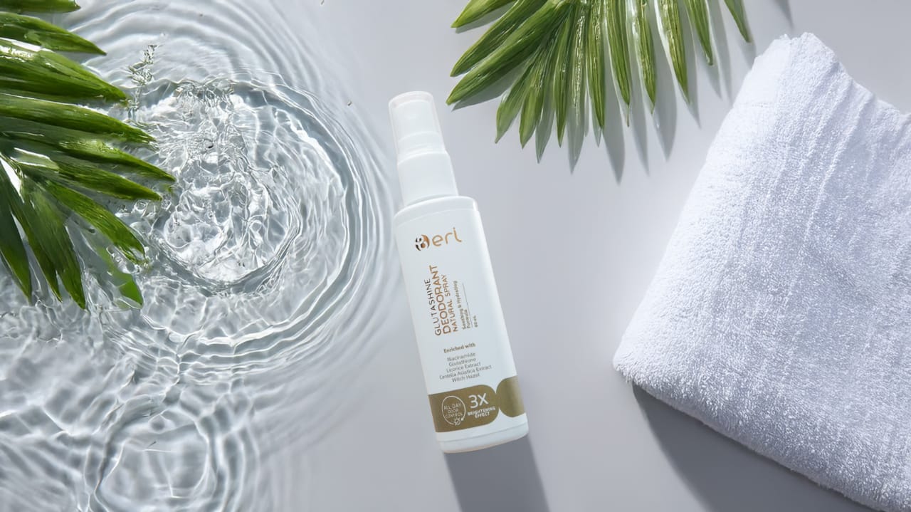 B ERL GLUTASHINE DEODORANT NATURAL SPRAY